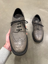 Load image into Gallery viewer, 2000s Prada grey leather derby shoes
