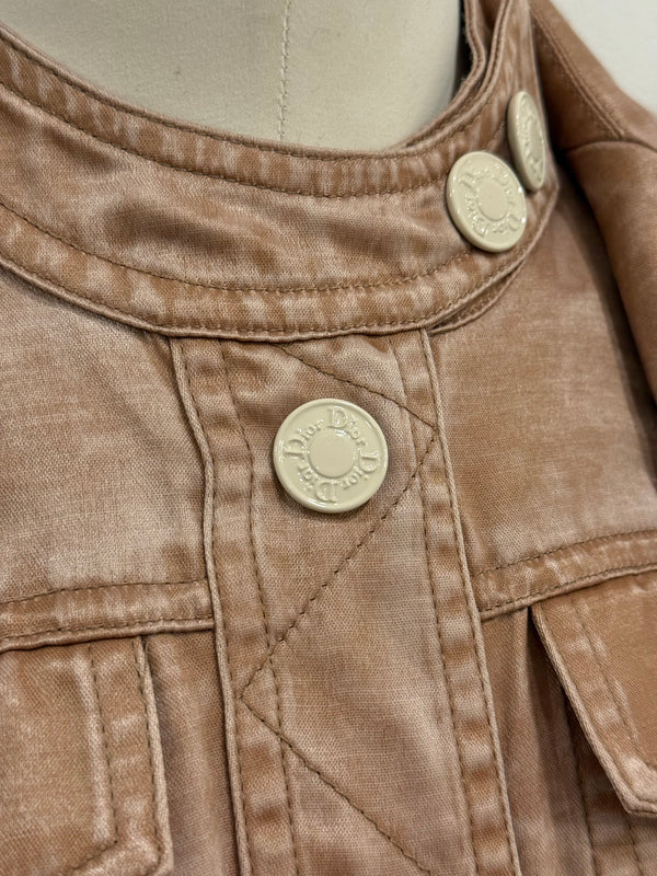 S/S2005 Christian Dior by Galliano runway silk officer jacket