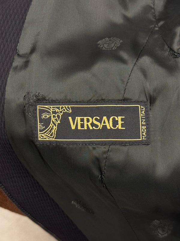 1990s Versace Medusa-lined zip-up multi zipper set