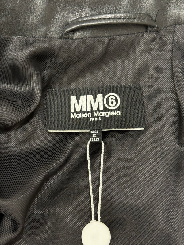 2020s Maison Margiela "5-Zip" leather biker jacket