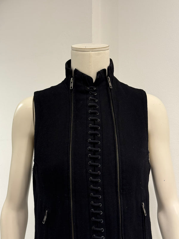 A/W2011 Ann Demeulemeester lace-up wool vest