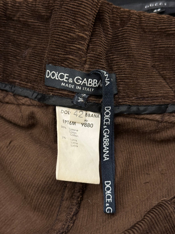 A/W2002 Dolce & Gabbana runway corduroy cargo shorts
