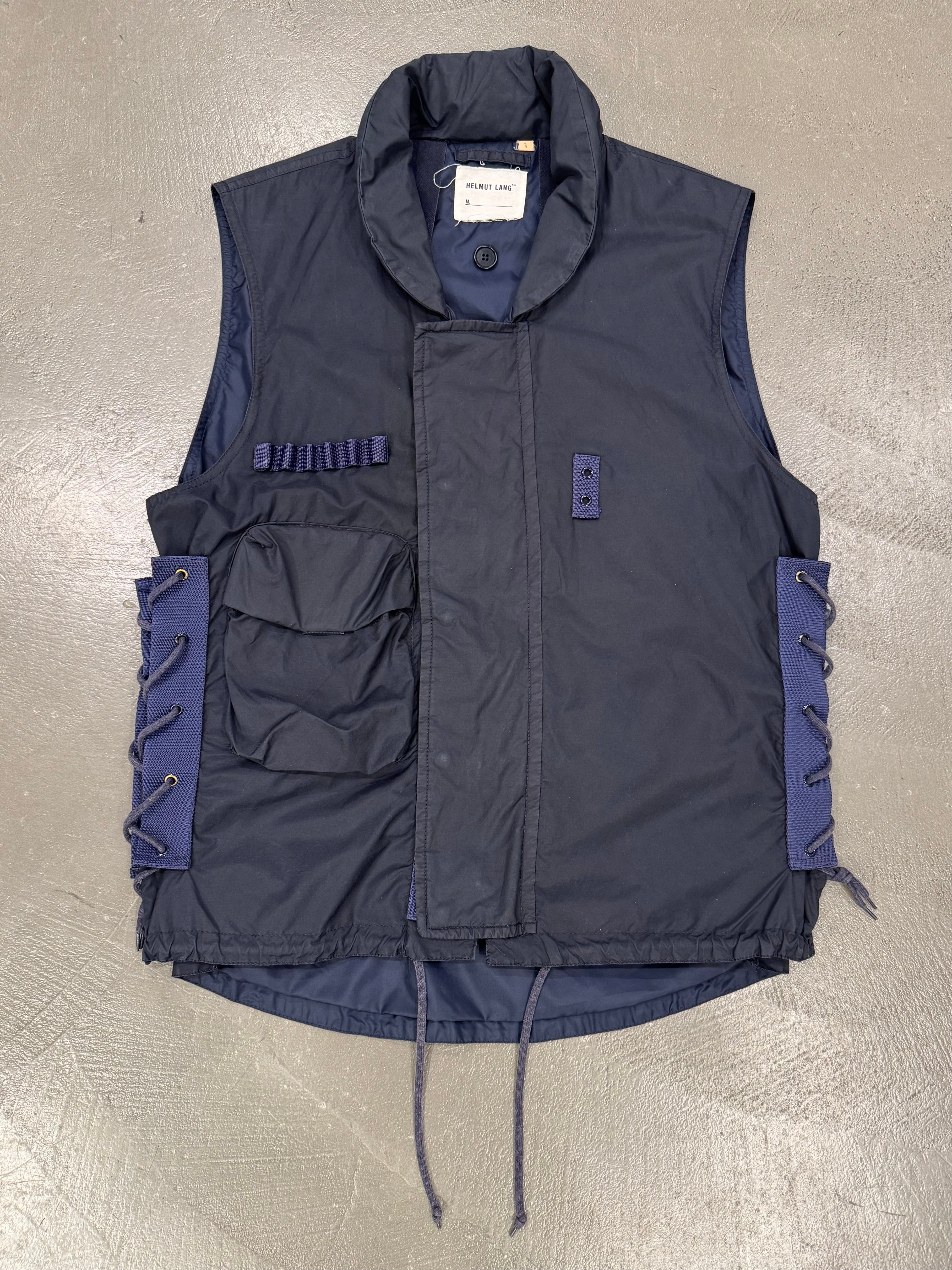 SS2000 Helmut Lang M65 flak bondage vest