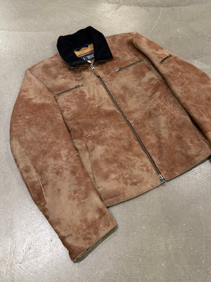 2000s Armani faded faux shearling jacket