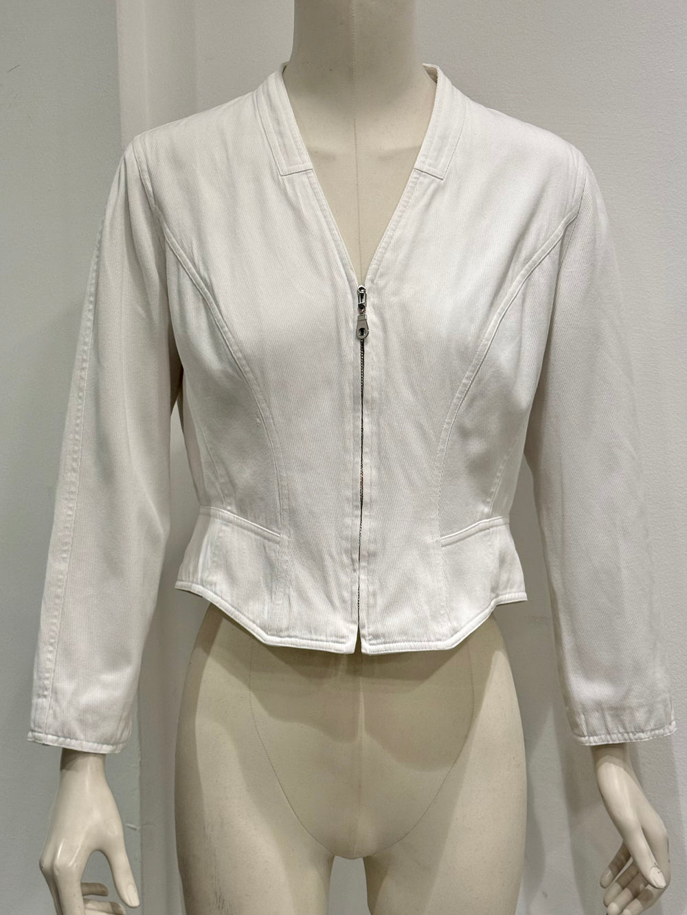 2000s Mugler corseted cropped jacket