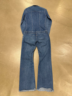 S/S1999 Alexander McQueen buster denim jumpsuit