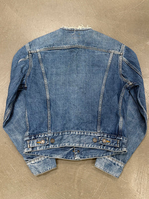 2020s Saint Laurent raw-cut denim jacket