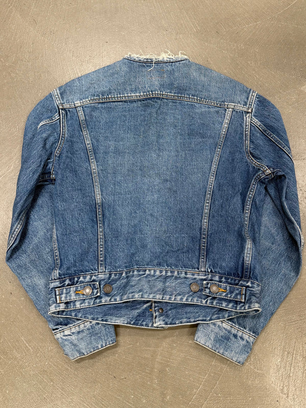 2020s Saint Laurent raw-cut denim jacket