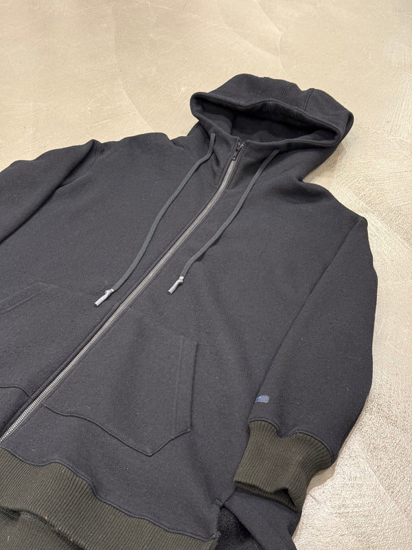 2020s Yohji Yamamoto zip-up long hoodie