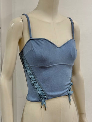 2004 Christian Dior by Galliano lace-up corset top