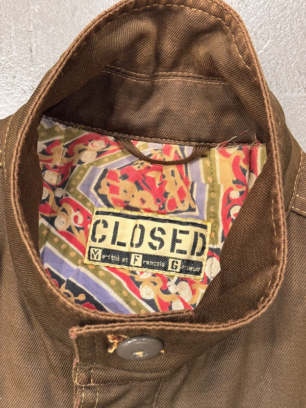 1980s Marithé + François Girbaud cropped boxy bomber jacket