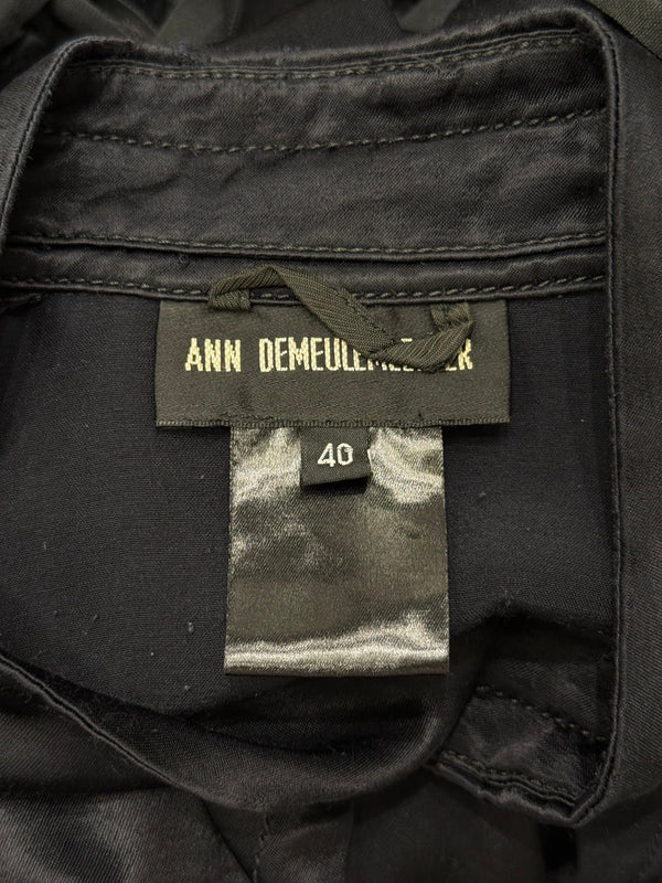S/S2005 Ann Demeulemeester runway cut-out belted coat dress