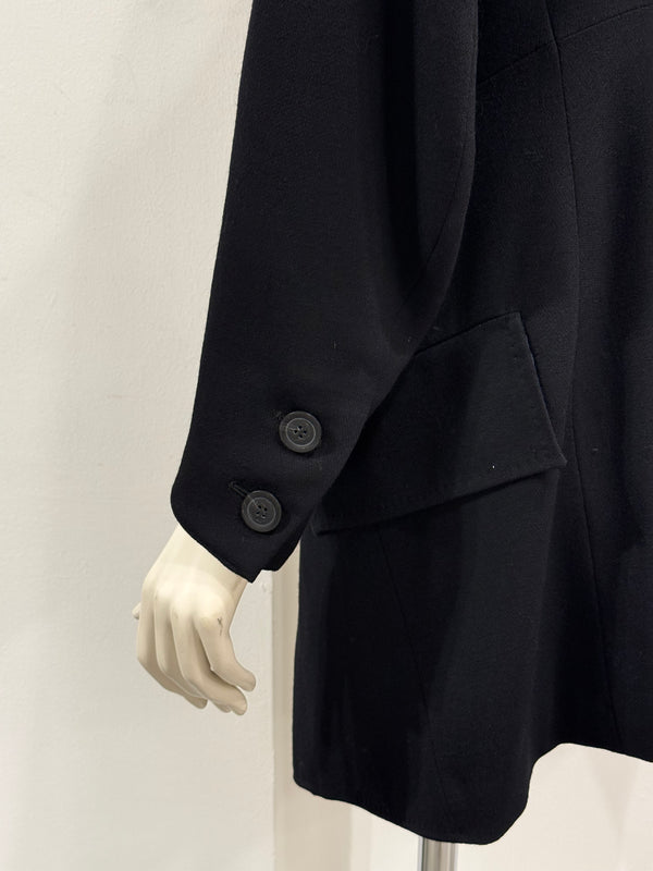 2000s Ann Demeulemeester fishtail wool coat