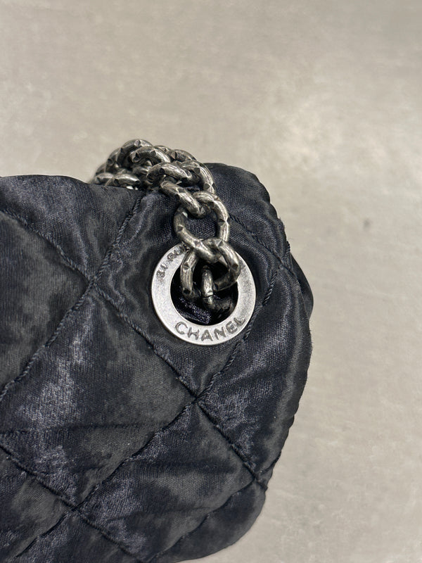 2009-2010 Chanel Single Flap chain satin bag