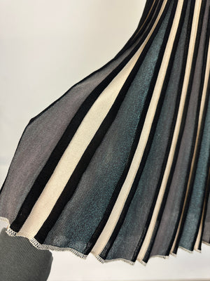 1990s Jean Paul Gaultier iridescent elastic skirt
