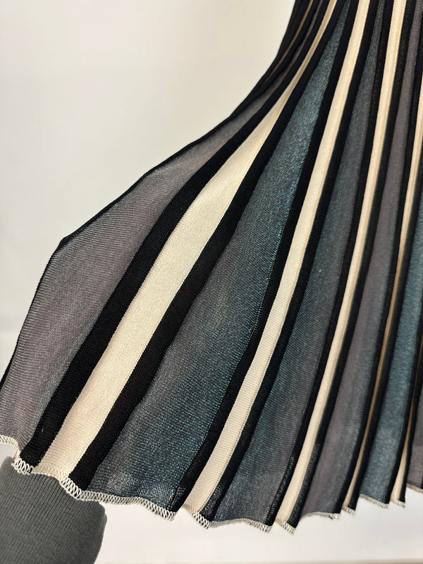 1990s Jean Paul Gaultier iridescent elastic skirt