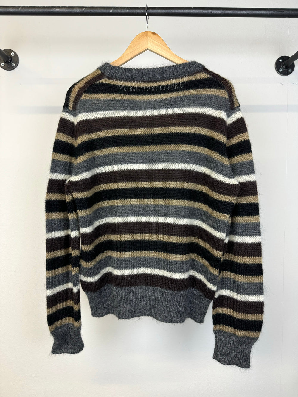 2010s Prada mohair stripes sweater