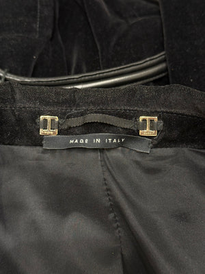F/W2004 Gucci by Tom Ford velvet blazer with belt
