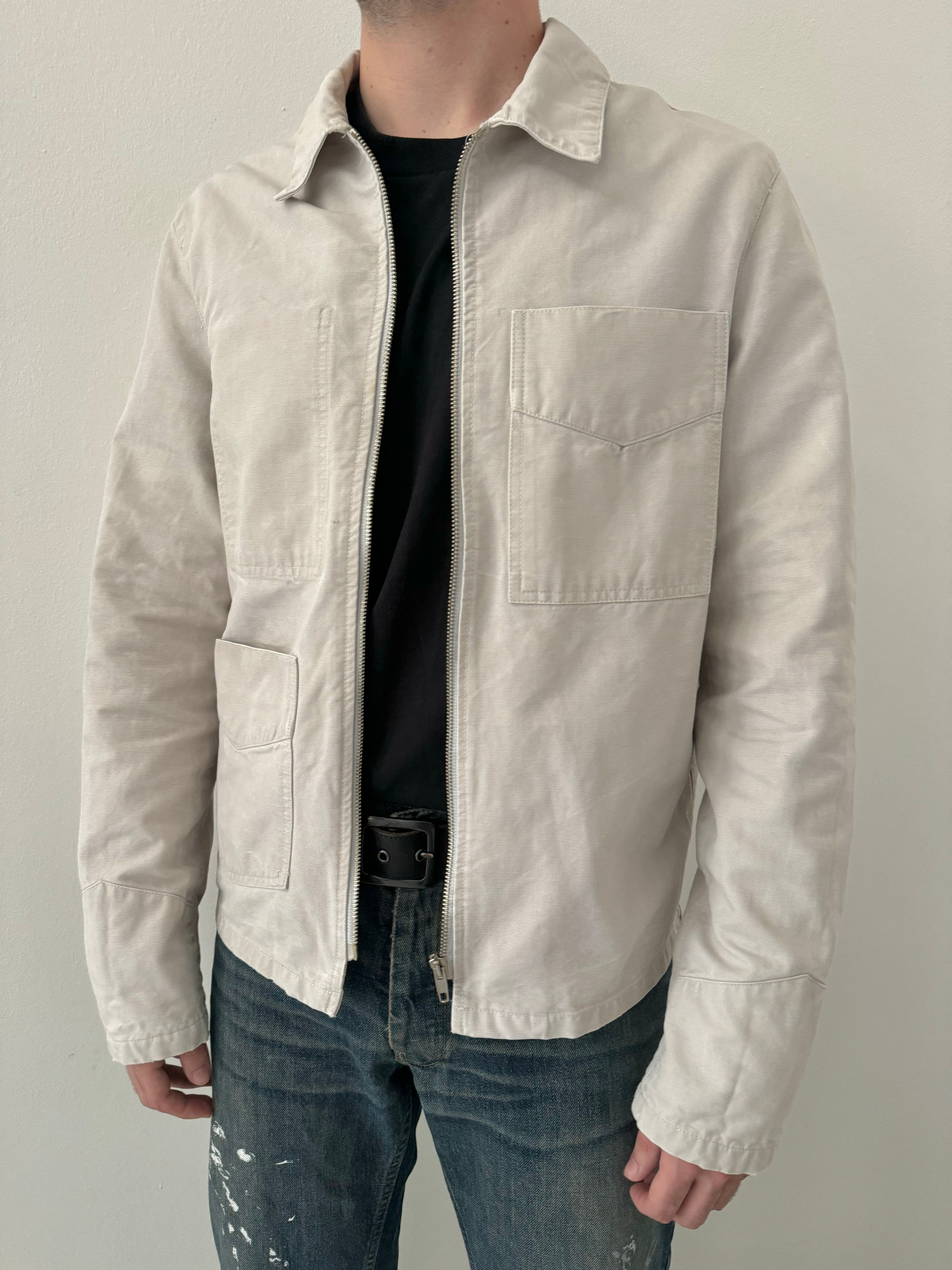 Rare 1997 new HELMUT LANG Raw Denim Jean Trucker Jacket sz