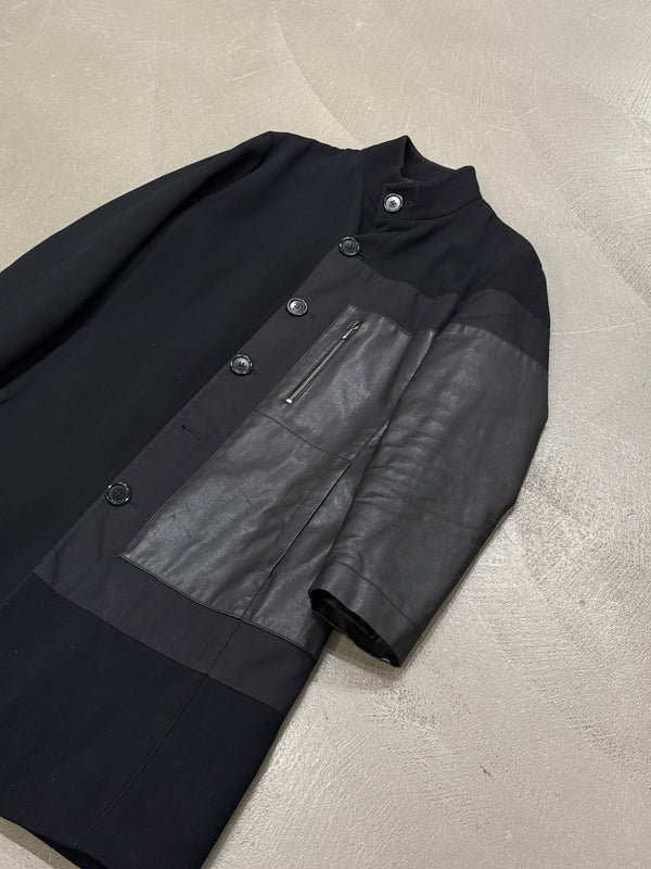 1990s Dirk Bikkembergs hybrid wool coat