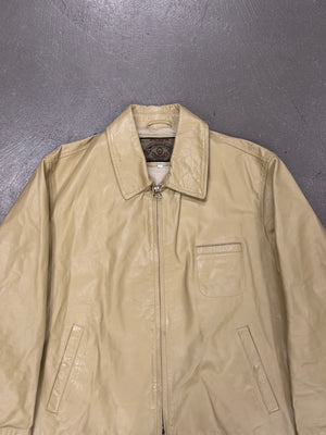 1990s Emporio Armani work leather jacket