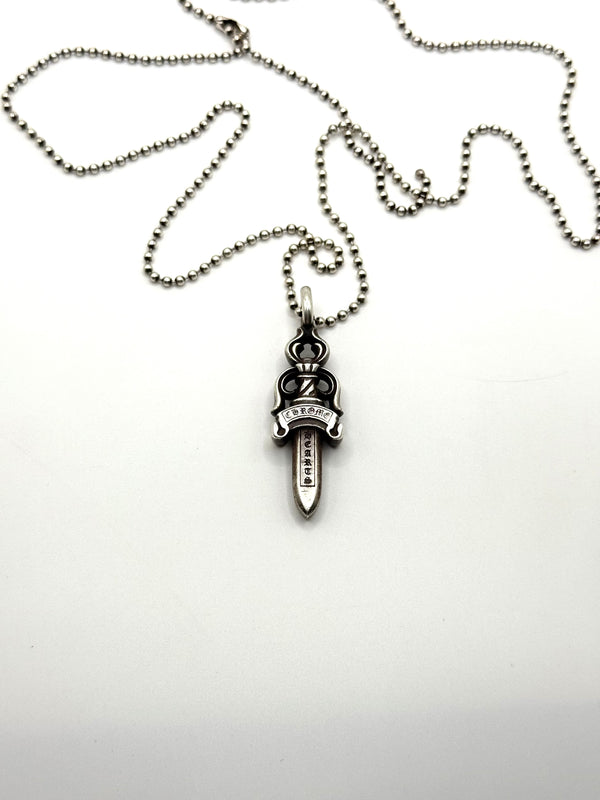 Chrome Hearts dagger pendant necklace