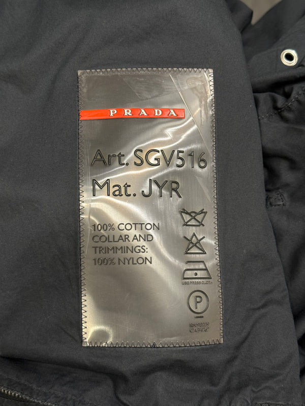 2000s Prada nylon moto light jacket