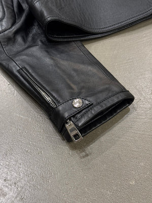 2020s Dolce & Gabbana moto biker leather jacket