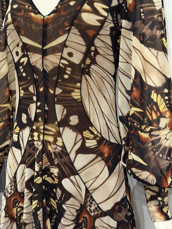 S/S2003 Jean Paul Gaultier butterfly midi dress