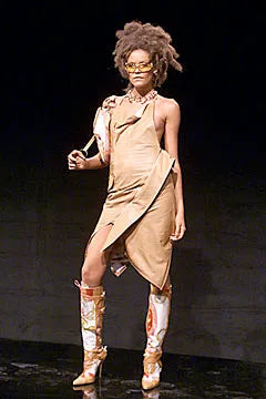 S/S2000 Christian Dior by John Galliano runway leather alter dress