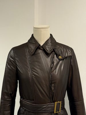2008 Gucci nylon belted puffer coat
