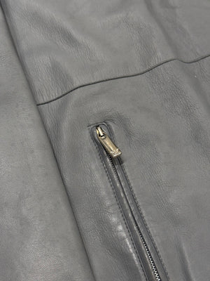 1990s Emporio Armani thin technical leather jacket
