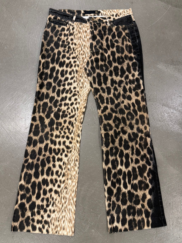 2000S Cavalli leopard print pants