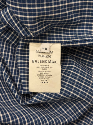 2018 Balenciaga hybrid 2 in 1 shirt t-shirt