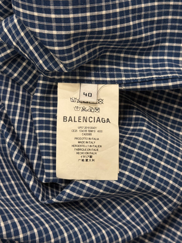 2018 Balenciaga hybrid 2 in 1 shirt t-shirt