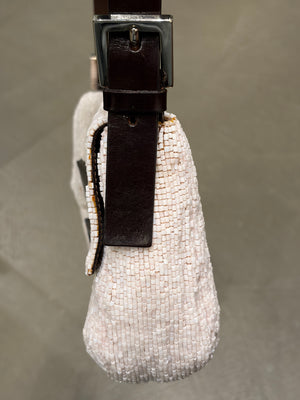 2000 Fendi limited edition embossed hand-beaded Baguette bag