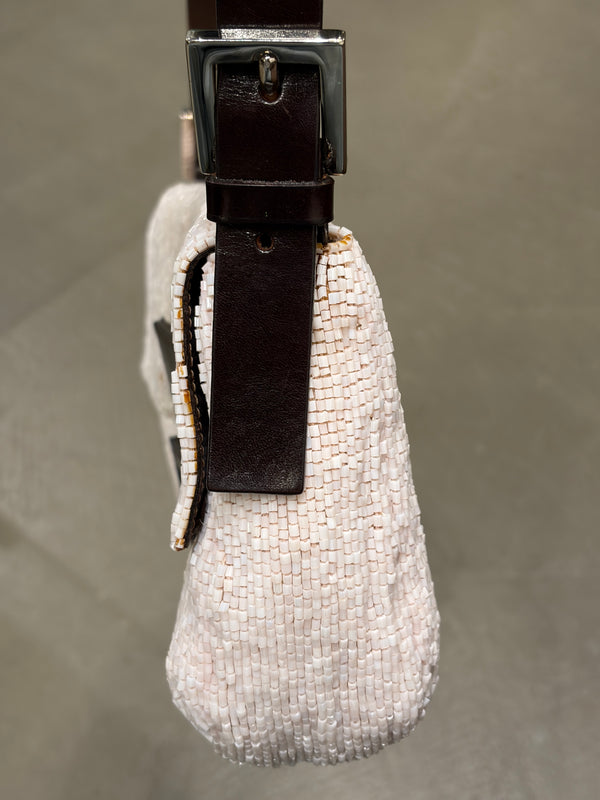 2000 Fendi limited edition embossed hand-beaded Baguette bag