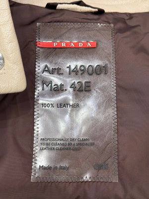 A/W2000 Prada biker leather vest