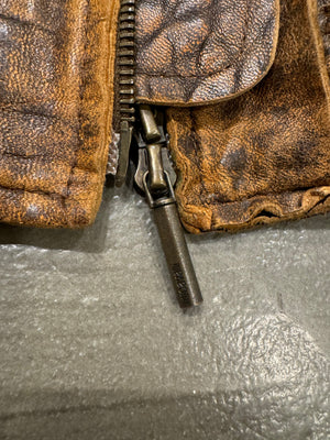 A/W 2005 Roberto Cavalli eroded faded leather jacket