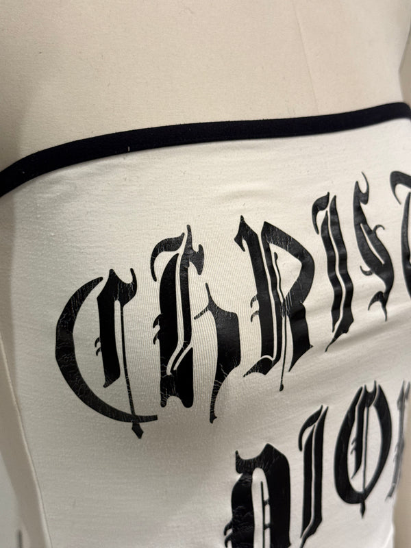 S/S2002 Christian Dior by Galliano gothic hardcore logo top