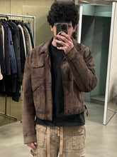 Load image into Gallery viewer, 2000s Miu Miu stained treatment leather jacket
