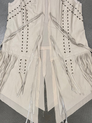 2000s Roberto Cavalli bondage harness leather vest