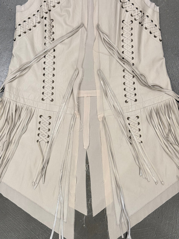 2000s Roberto Cavalli bondage harness leather vest