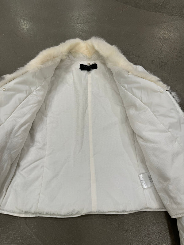 A/W2004 Gucci by Tom Ford real fur nylon jacket
