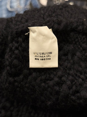 1990s Emporio Armani patchwork heavy hand knitted sweater