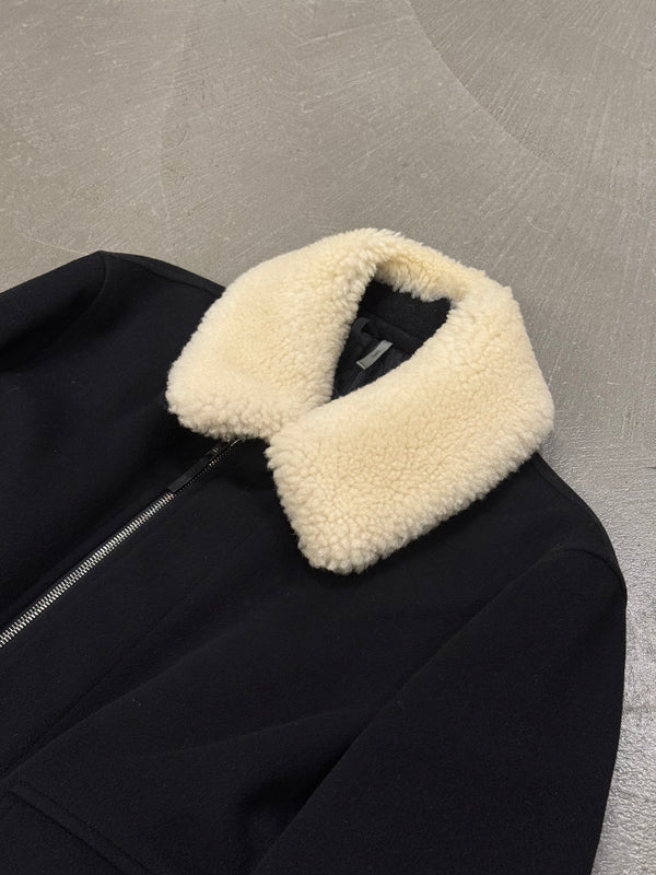 2010s Dior by KVA shearling wool jacket