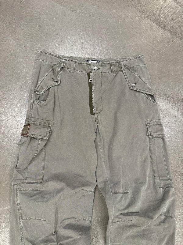 2008 Dolce & Gabbana double ankle zipper cargo pants