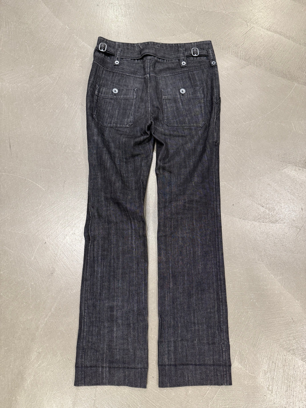 2006 Balenciaga by Nicolas Ghesquière Flared Workwear Denim