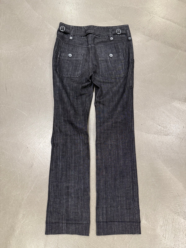 2006 Balenciaga by Nicolas Ghesquière Flared Workwear Denim