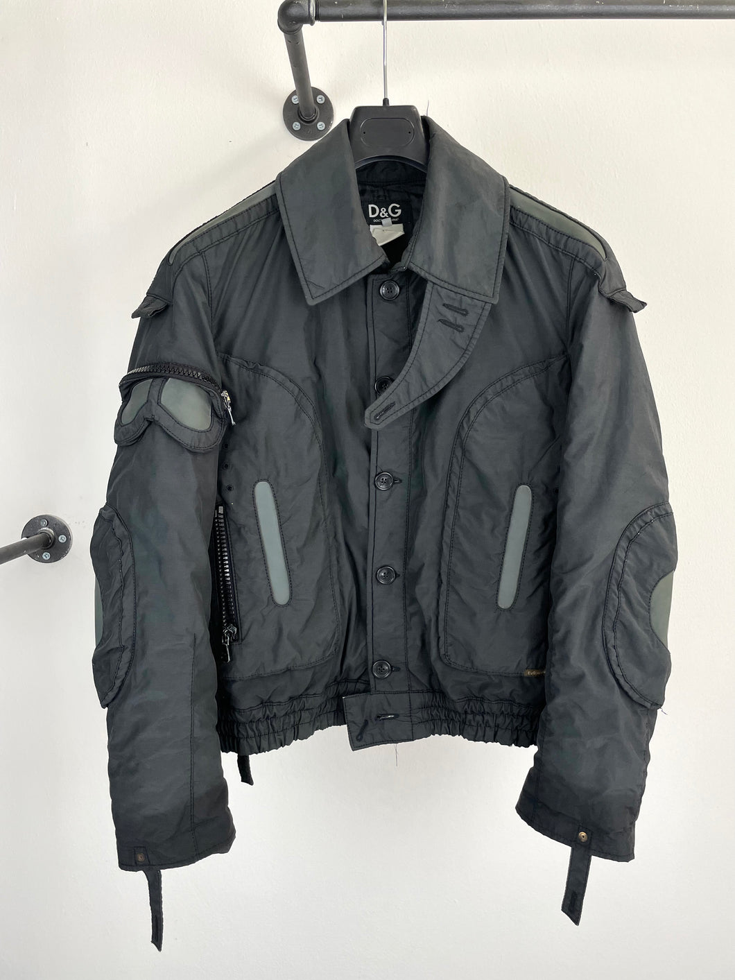 2003 Dolce Gabbana military parachute Goggle window bomber jacket ar elevated archives